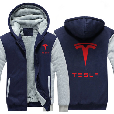 TESLA AUTOMOBILE FLEECE SWEATSHIRT